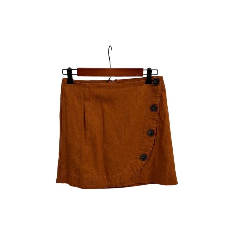 Harper Heritage Skirt Linen Blend Mini Pencil Fall Western Country Size Small